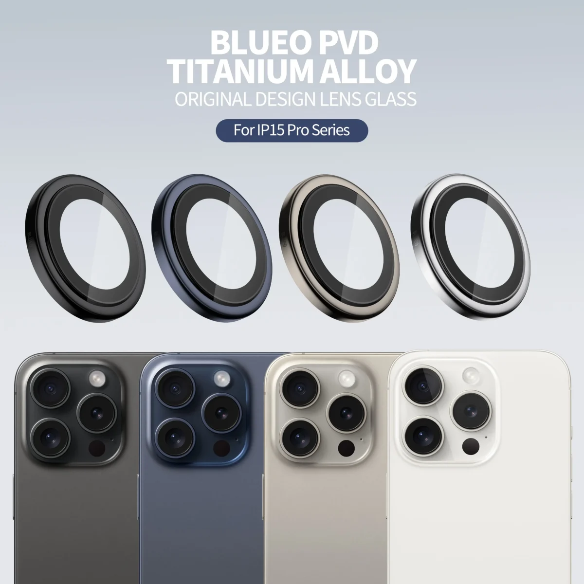 Lente De Camara Blueo Sapphire Crystal iPhone 15 Pro Max - 15 Pro - Image 5