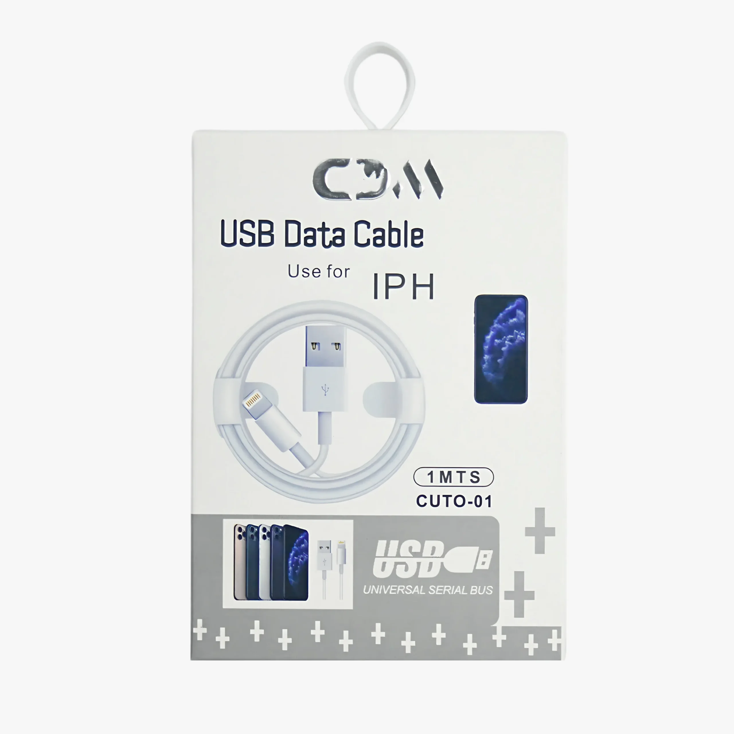 20031 Cable de Carga CDM USB-A a Lightning - Image 1