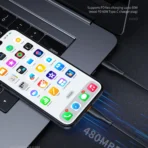 Cable de Carga Liquid Silicone Type-C a Type-C Keephone 1MT - Image 4