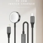Cargador iWatch Trenzado 2 en 1 20W 1.2MT KEEPHONE - Image 2