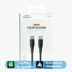 Cable de Carga Liquid Silicone Type-C a Type-C Keephone 1MT
