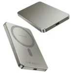 Bateria Portatil Inalambrica Magsafe PowerBank 5000mAh - Titanio Natural