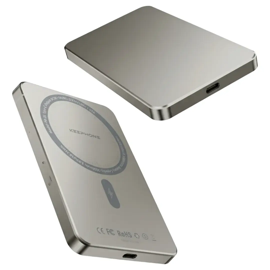 21 Bateria Portatil Inalambrica Magsafe PowerBank 5000mAh - Titanio Natural - Image 1