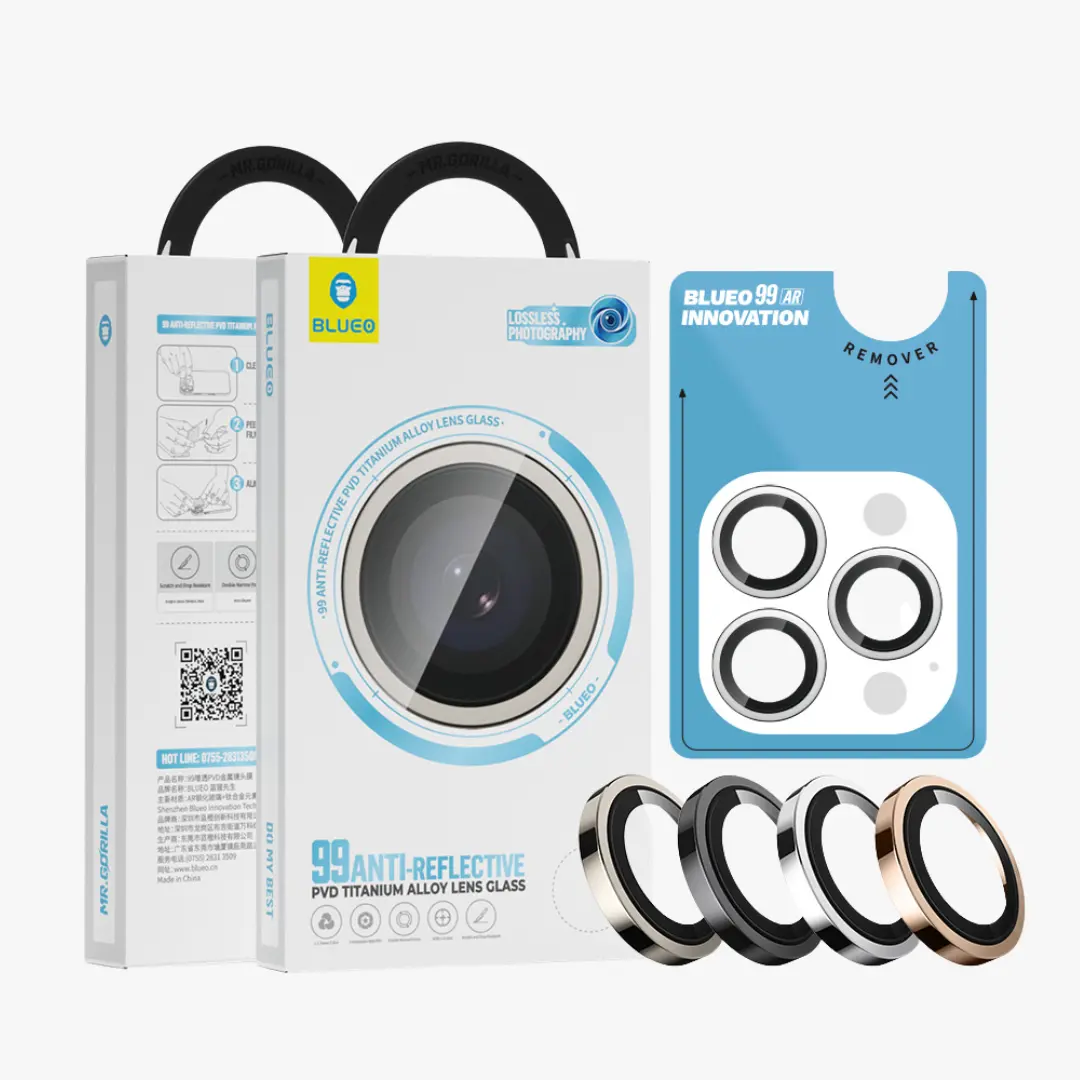 1 Protectores De Cámaras Blueo Antireflectivos Para IPhone Series 16 - Image 1