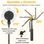 Tripode Selfie 70cm Para Celular Control Remoto Bluetooth - Image 3