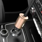 Cargador Para Carro Largo Multi Puerto Carga Rápida 107W - Oro Rosa - Image 7
