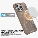 Estuche resistencia militar AntiGolpes Monarch Para Iphone 16 Pro - Marrón - Image 2