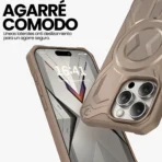 Estuche resistencia militar AntiGolpes Monarch Para Iphone 16 Pro - Marrón - Image 5