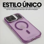 Estuche AntiGolpes Con brillos Para iphone 17 Pro Morado - Image 3