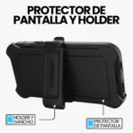 Estuche Resistente Antigolpes Triple Capa OtterBox Defender Grado Miliar Para iPhone 15 - Image 3