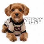 Ropa para mascota camisa para perro GUCCI - BEIGE L - Image 6