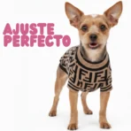 COMBO de 3 Piezas de camisa para mascota Ropa para perro Fendi - (rojo - blanco - Marron) M - Image 4