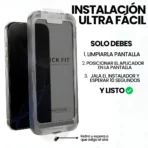 Vidrio Templado Antiespia Dureza 9H + Kit de colocación Para Iphone 16 Pro - Image 3
