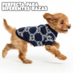 Ropa para mascota camisa para perro GUCCI - AZUL L - Image 6