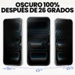 Vidrio Templado Antiespia Dureza 9H + Kit de colocación Para Iphone 16 Pro - Image 4