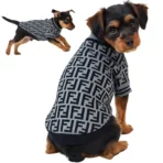 Ropa para mascota camisa para perro Fendi - GRIS L
