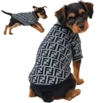Ropa para mascota camisa para perro Fendi - GRIS M