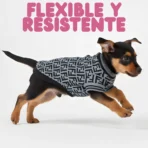 Ropa para mascota camisa para perro Fendi - GRIS L - Image 4