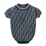 Ropa para mascota camisa para perro Fendi - GRIS L - Image 8