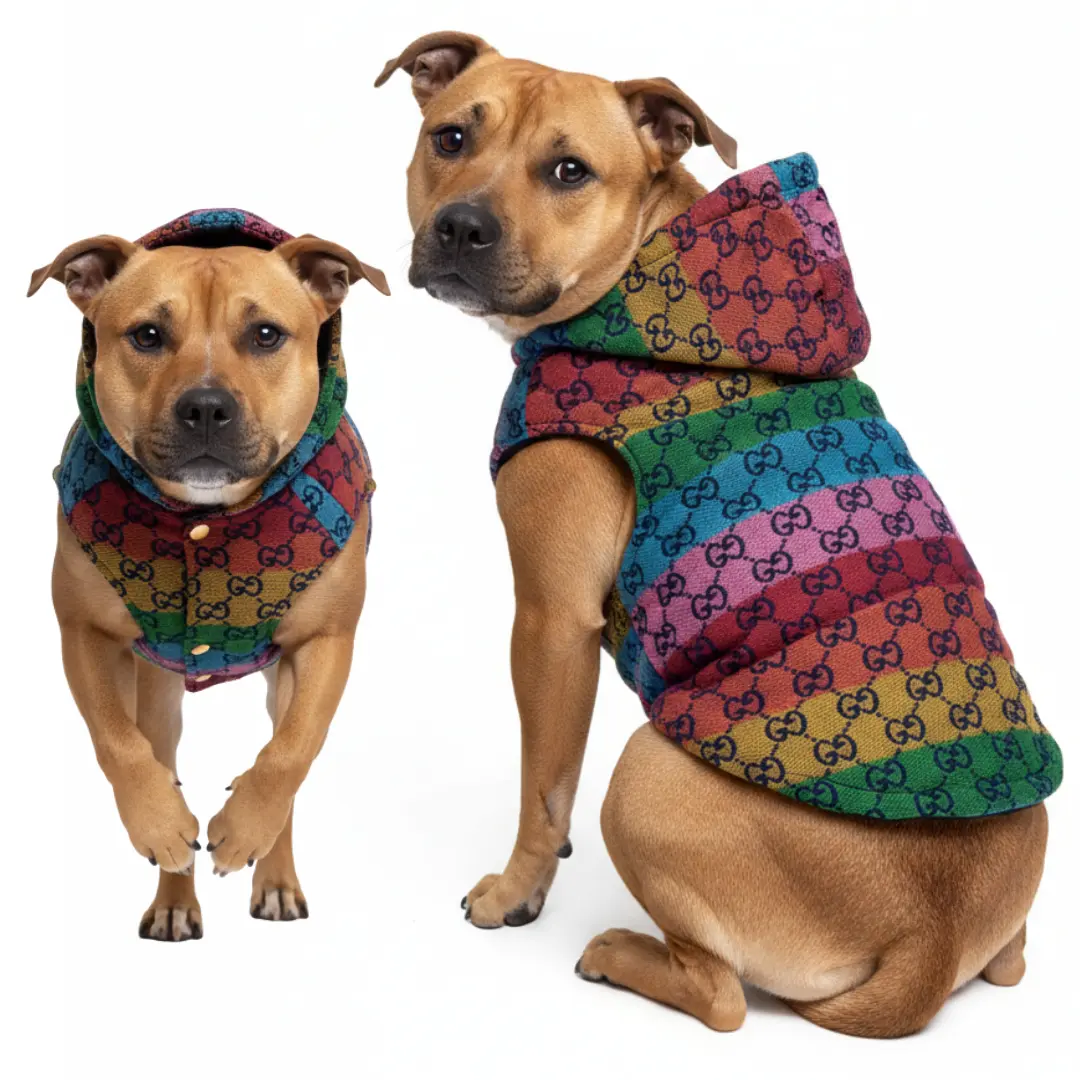 70 Ropa Para Mascota Chaleco Con Capucha Gucci Ropa Duradera - XL - Image 1