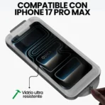 Vidrio Templado Antiespia Dureza 9H + Kit de colocación Para Iphone 17 Pro Max - Image 5