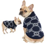 Ropa para mascota camisa para perro GUCCI - AZUL XXL