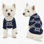 Ropa para mascota camisa para perro GUCCI - AZUL XL