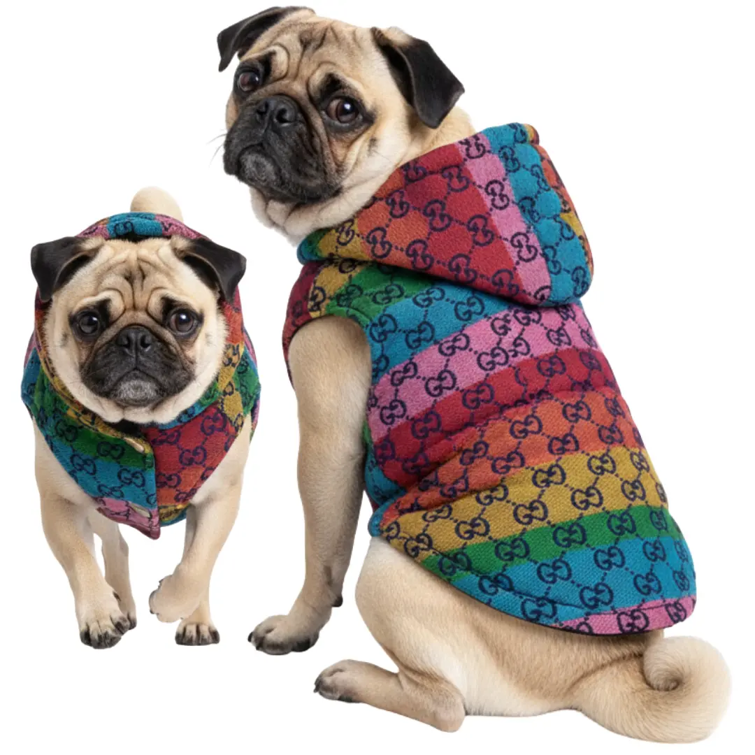 M Ropa Para Mascota Chaleco Con Capucha Gucci Ropa Duradera - L - Image 1