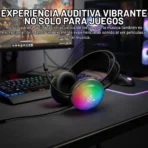 Diademas Rgb Gamer Alambricas OKINAGUA - Negro - Image 2