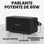 Parlante Portátil 60W Altavoz Grande - Negro - Image 5