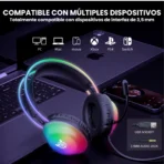 Diademas Rgb Gamer Alambricas OKINAGUA - Negro - Image 4