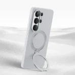 Estuche Antigolpes Cuero Sintetico Para Samsung s26 Ultra - Blanco - Image 2