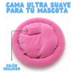 Cama Para Mascota Dona Grande Cojín Suave Ligero Lavable - Image 4